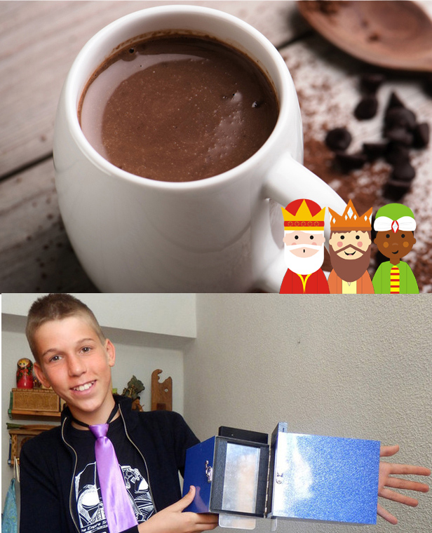 Chocolatada el día de reyes