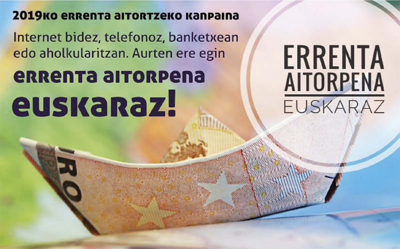 La declaración de la renta en euskera