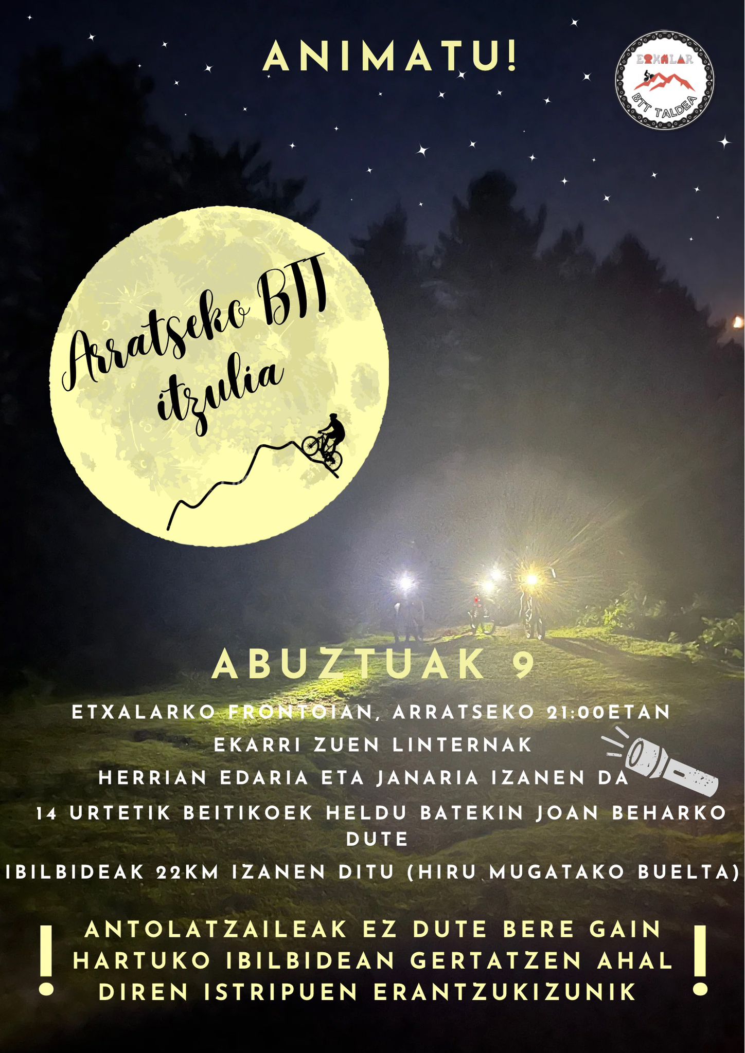 Arratseko BTT itzulia