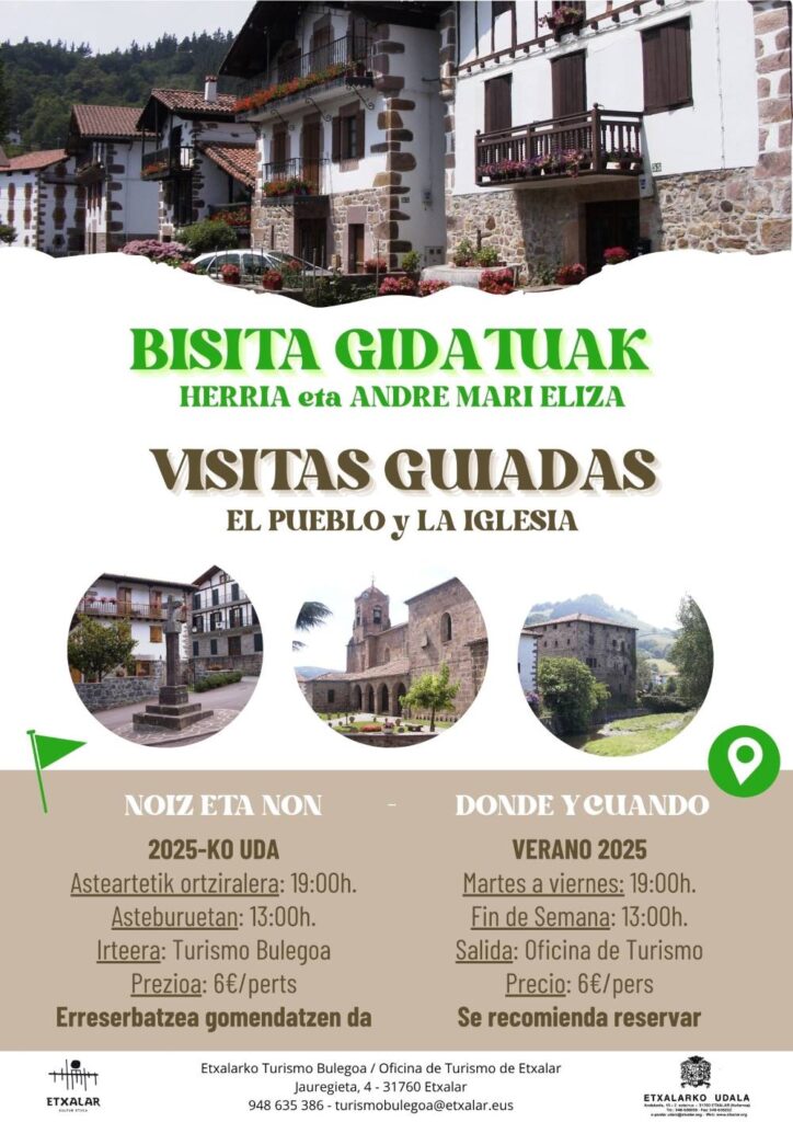 Bisita gidatuak 2025