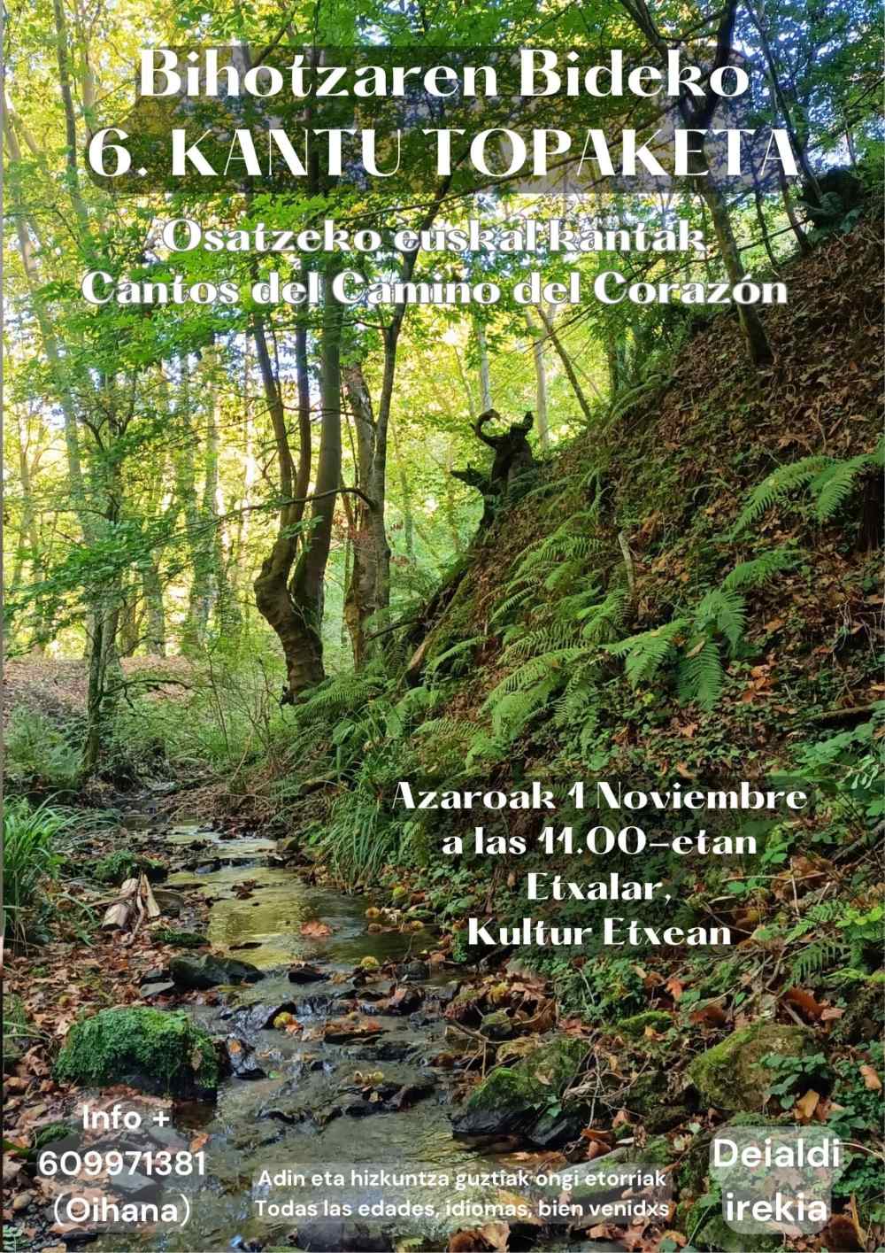 Bihotzaren bideko 6. kantu topaketa