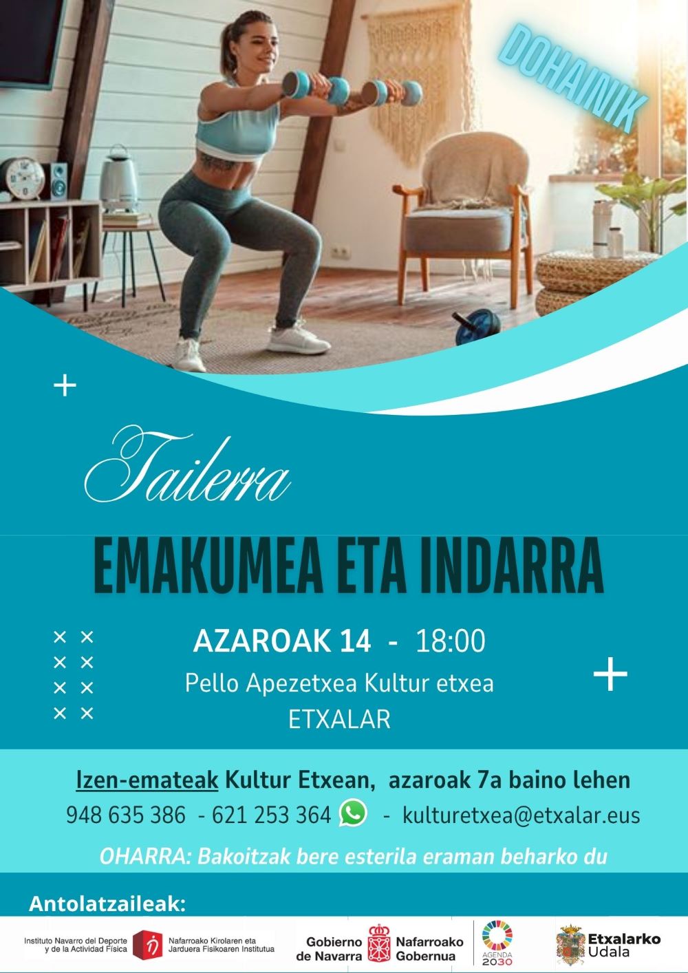 Emakumea eta indarra tailerra
