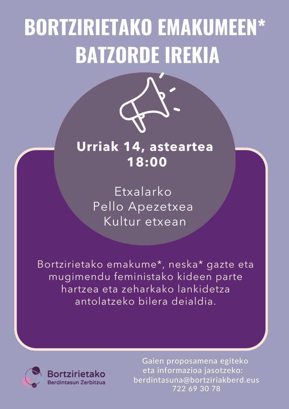 Emakumeen batzorde irekia Emakumeen batzorde irekia