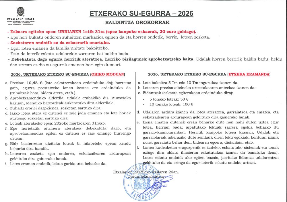 Su egurra 2025
