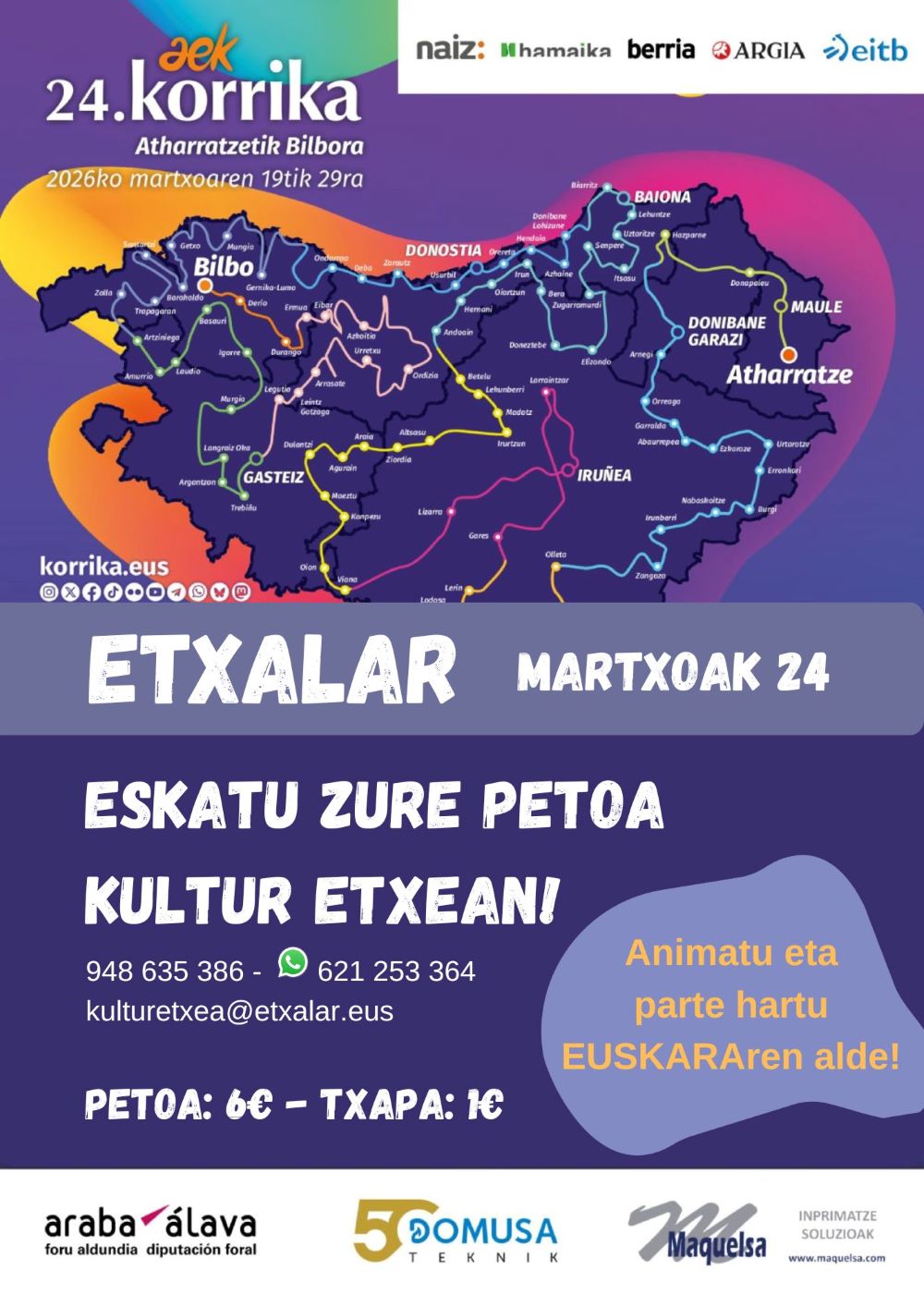 Korrika 2026 ETXALAR