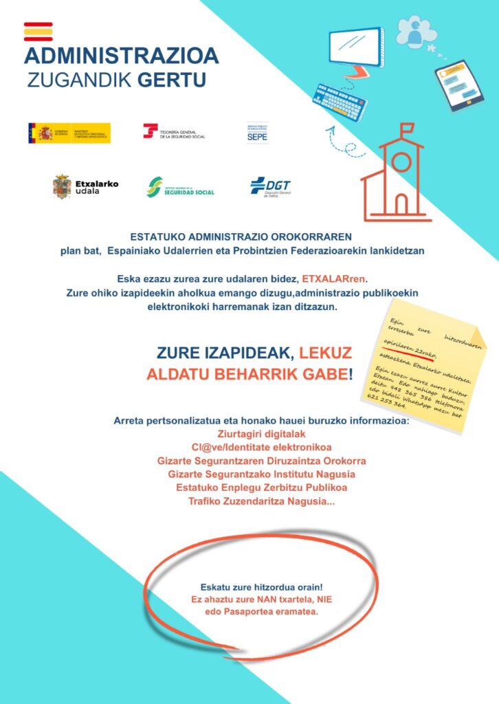 Administrazioa zugandik gertu Etxalar