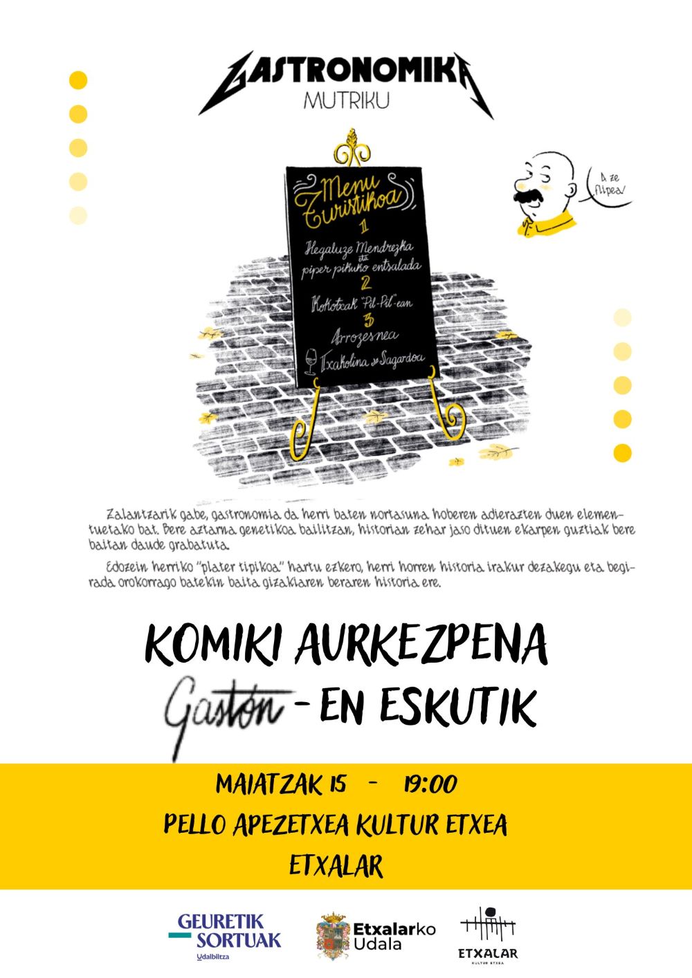 Gastronomika Mutriku komiki aurkezpena kartelaWEB