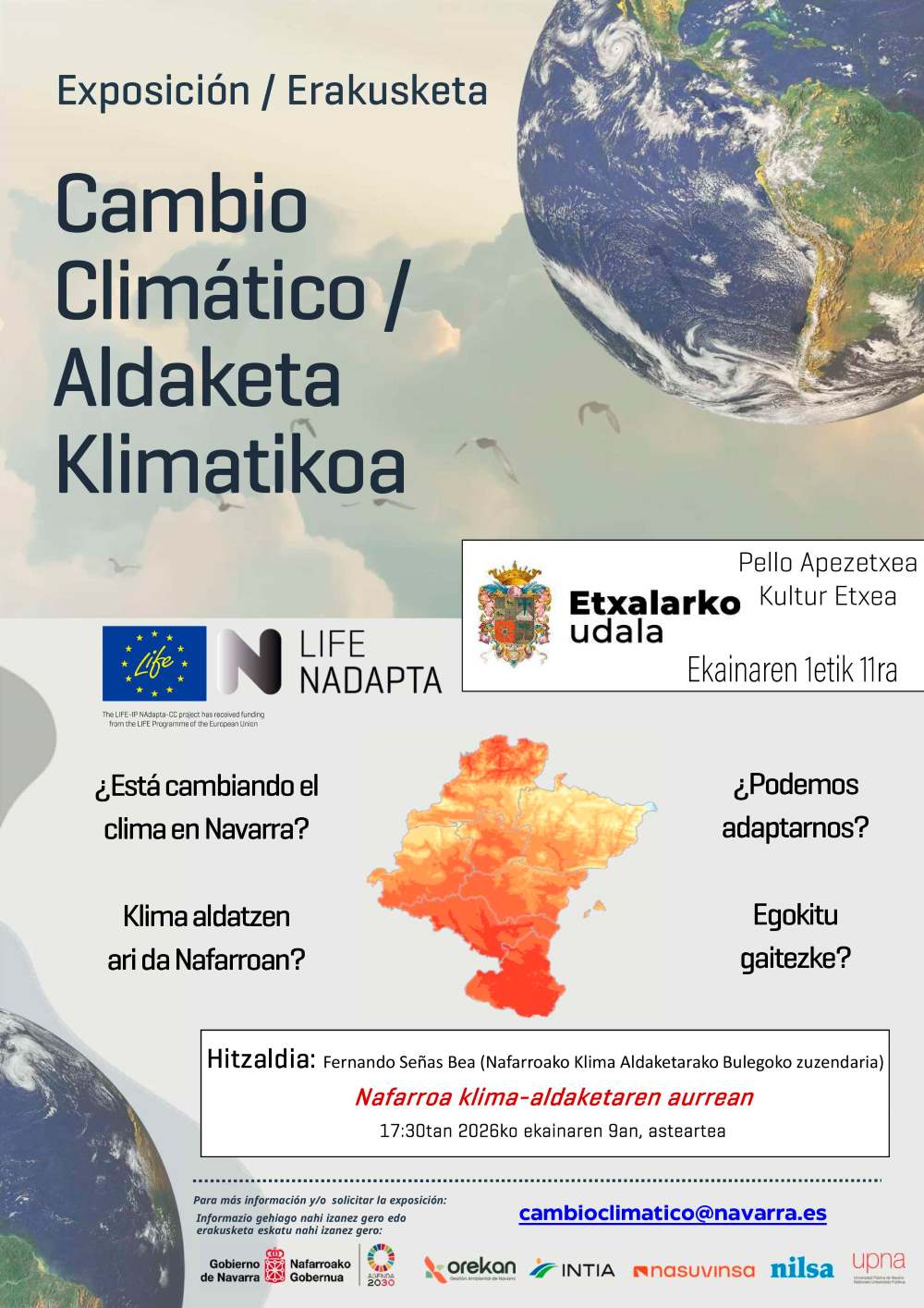 Nafarroako aldaketa klimatikoaren erakusketa