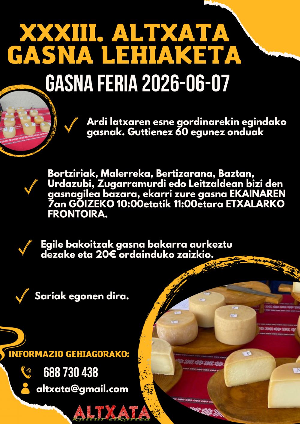 XXXIII. ALTXATA GASNA LEHIAKETA