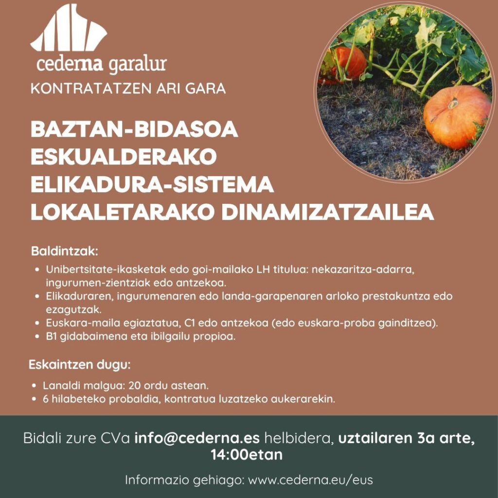 Cederna lan eskaintza