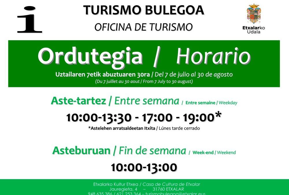 Hasi da Turismo denboraldia