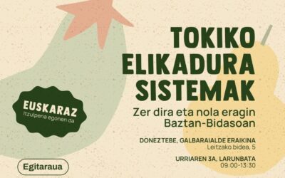 Tokiko elikadura sistemak zer diren jakiteko jardunaldiak antolatu ditu Cedernak